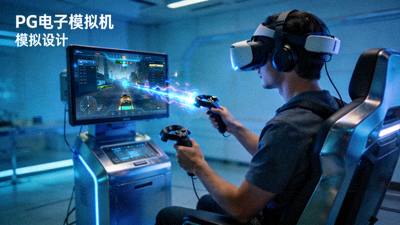 VR交互设计中的PG电子模拟器，玩家使用头显与手柄进行沉浸操作